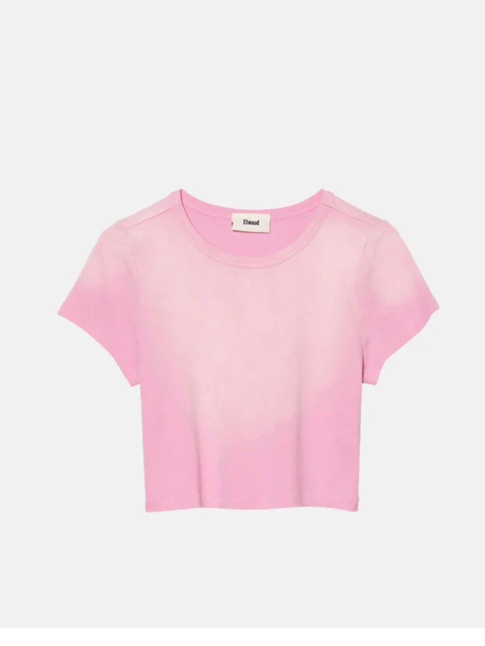 Ellwood Pink Short Sleeve Crop Tee